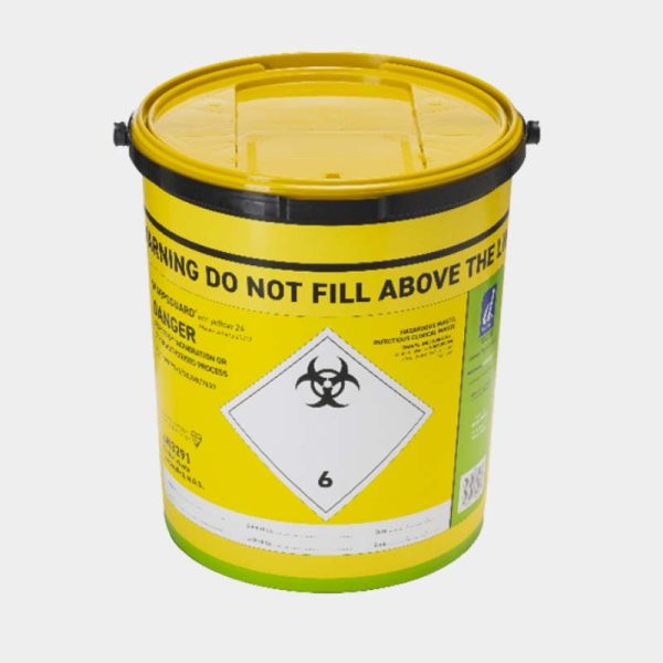 Sharps Disposal Bins: Yellow – 24L