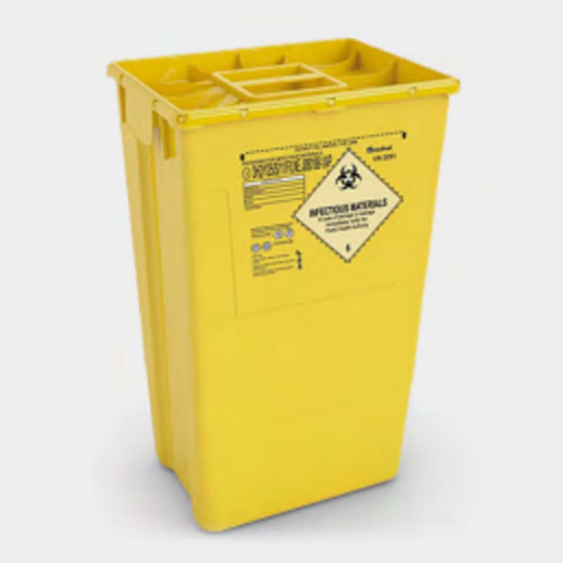 Sharps Disposal Bins: Yellow – 60L